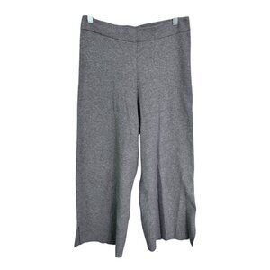 Elizabeth and james knit wide leg pants size L cropped lounge comfort minimalist